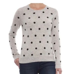 Cynthia Rowley Cashmere Polka Dot Sweater, small